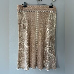 Tracy Reese 100% Silk Bohemian Skirt